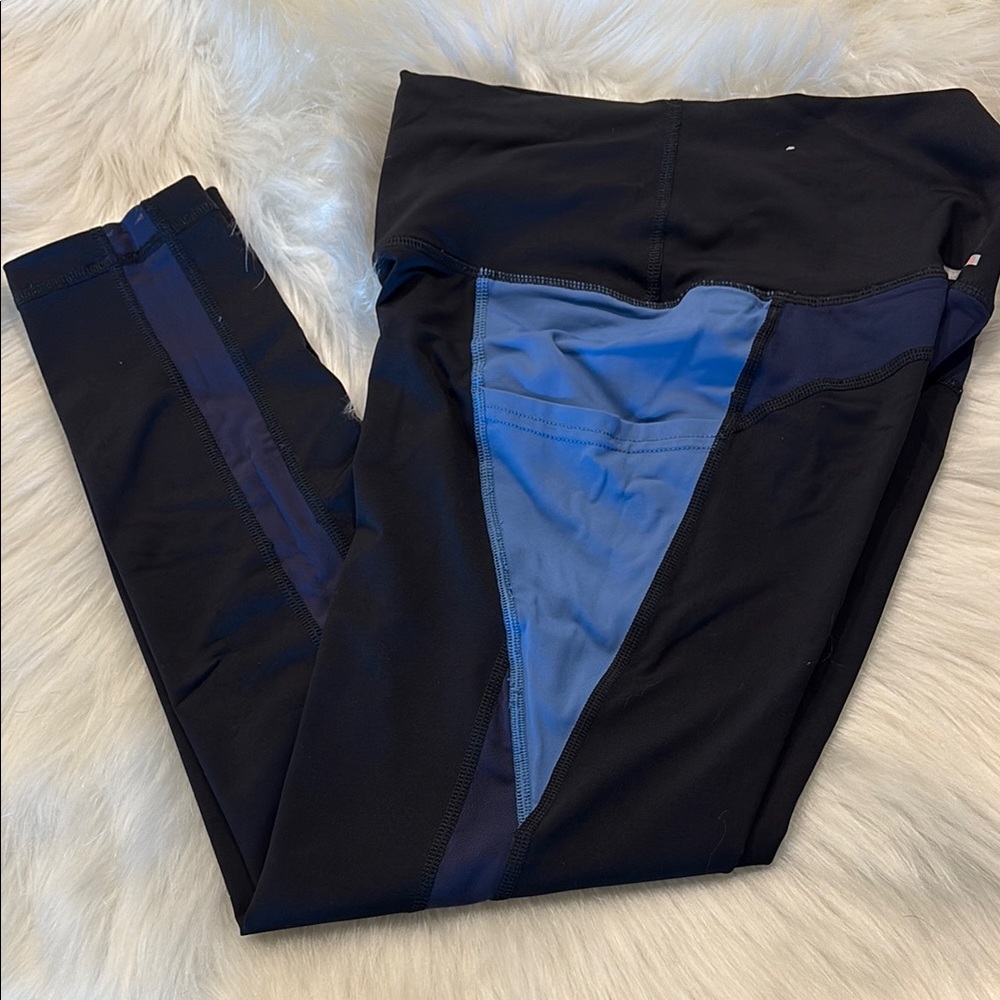 Black and Blue Leggings